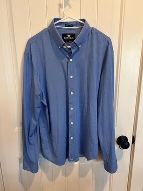 Buttercloth Men's Sky Blue Button-Down slim fit icy cotton XL